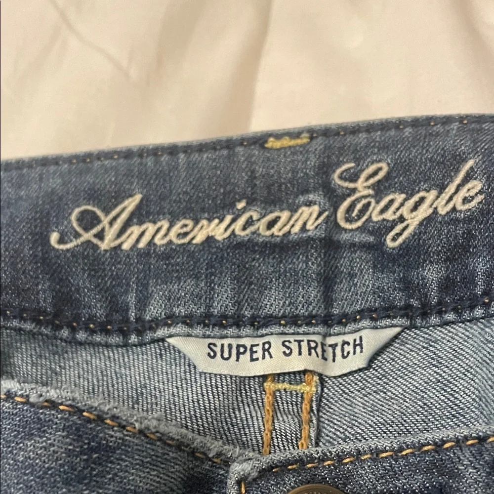 American Eagle Outfitters Women's Flare Blue Jeans - Picture 2 of 6